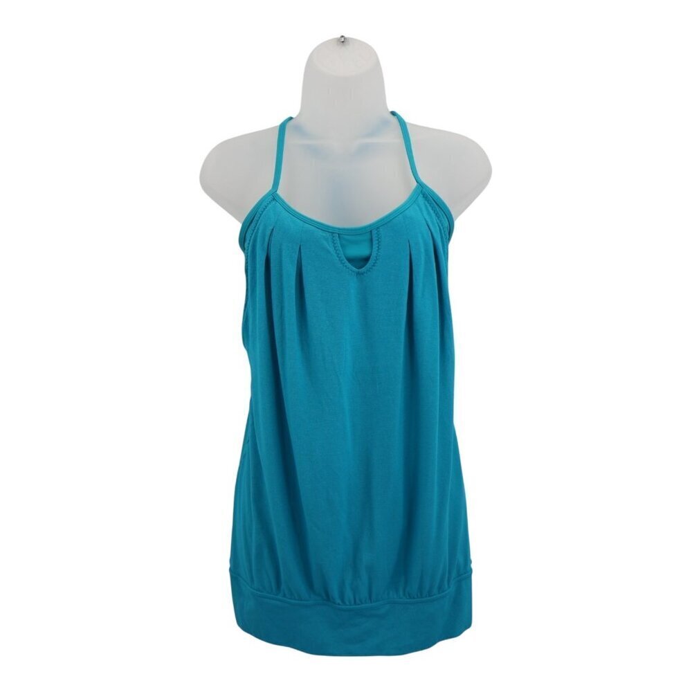 Lululemon No Limits Built In Bra Tank Top Women's Size 6 Blue Athletic